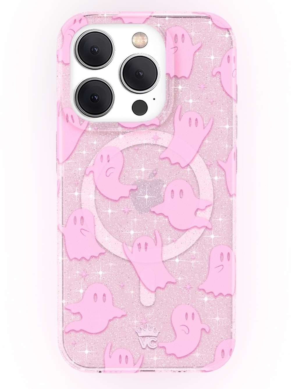Velvet Caviar iPhone Case X Ghosted Pink Glitter